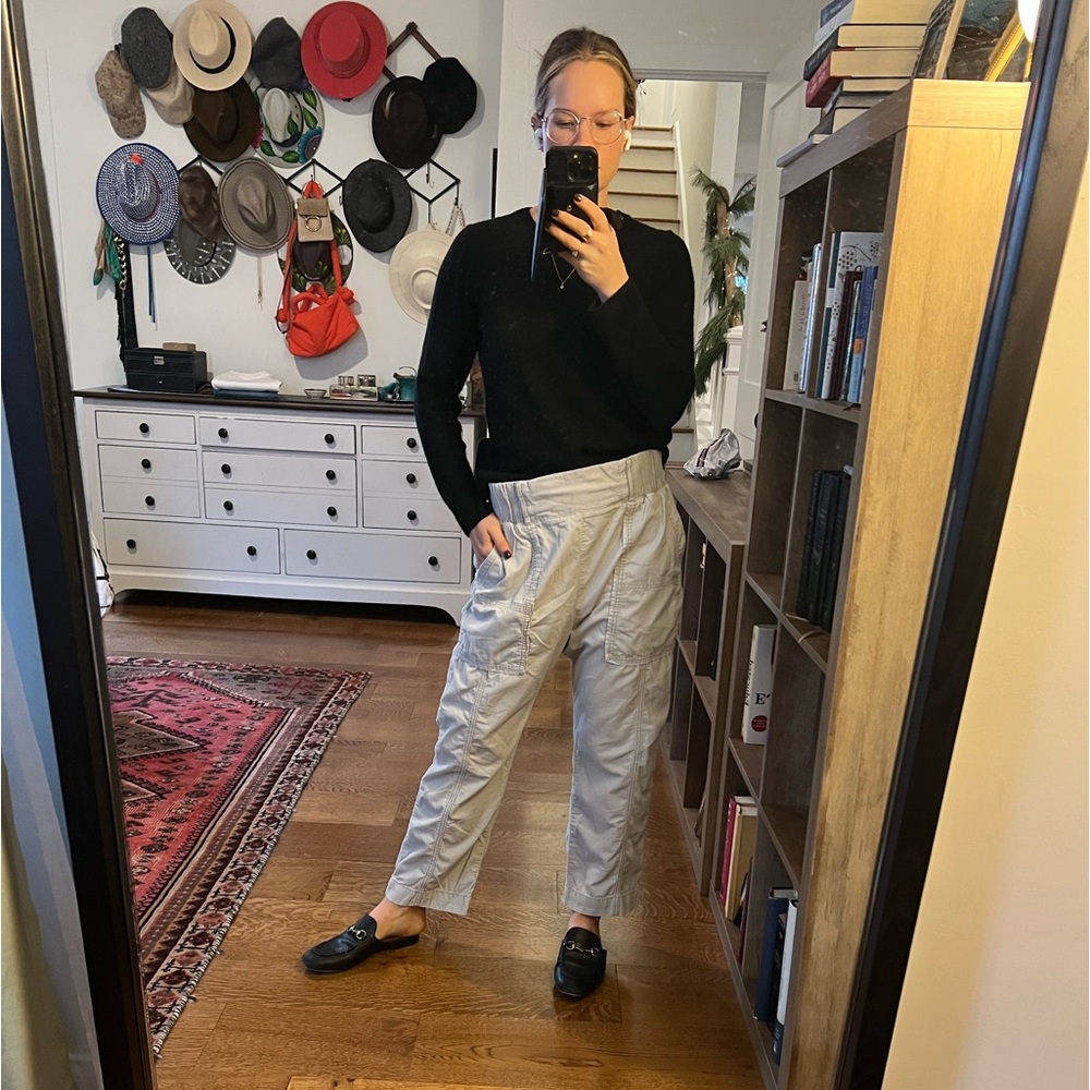 Anthropologie corduroy drop crotch pants